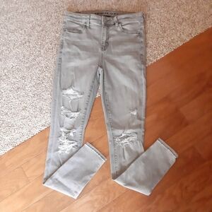 American Eagle Distressed Hi Rise Jegging Jeans size 4